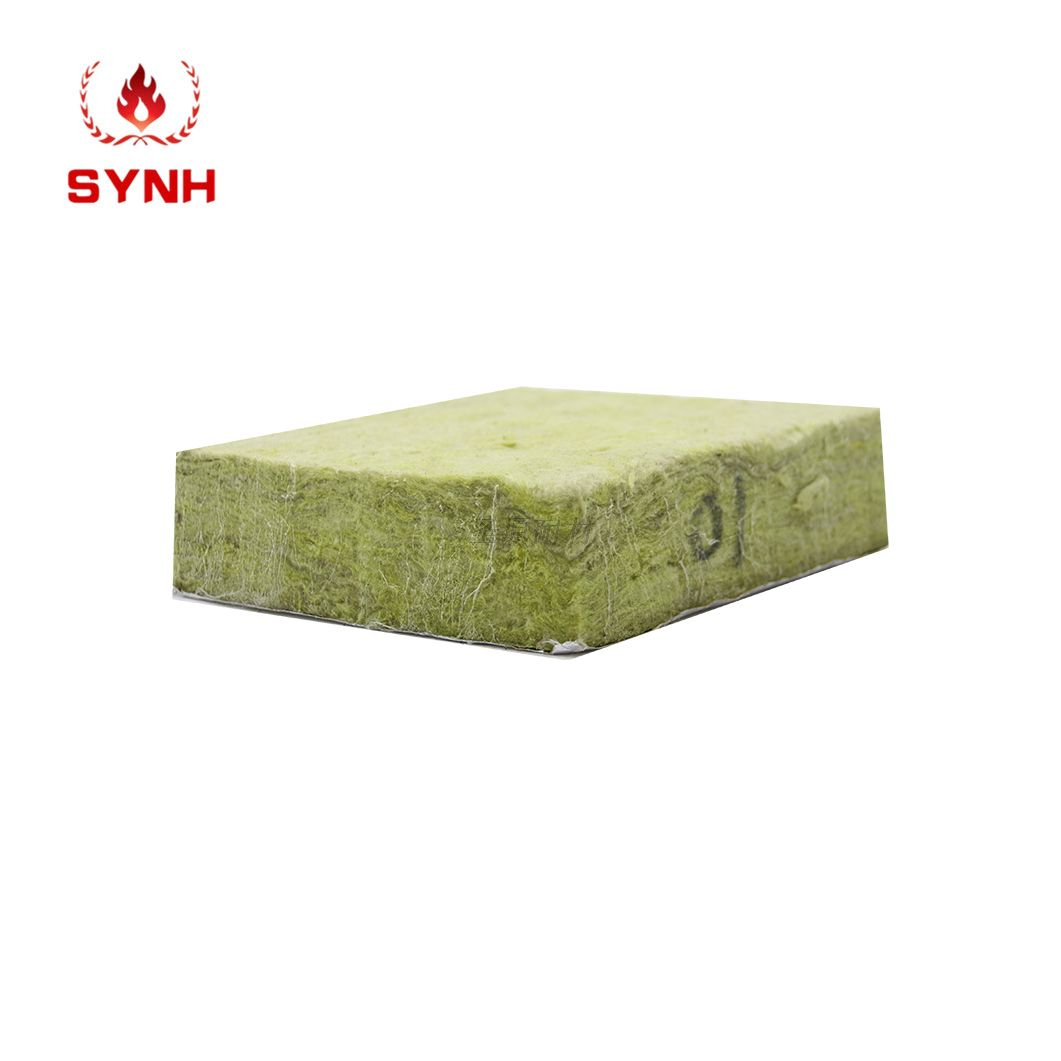 Fire-proof and noise-reducing insulation material, light weight and heat-absorbing, single-sided ordinary aluminum foil rock wool board, multiple models of rock wool board available in stock