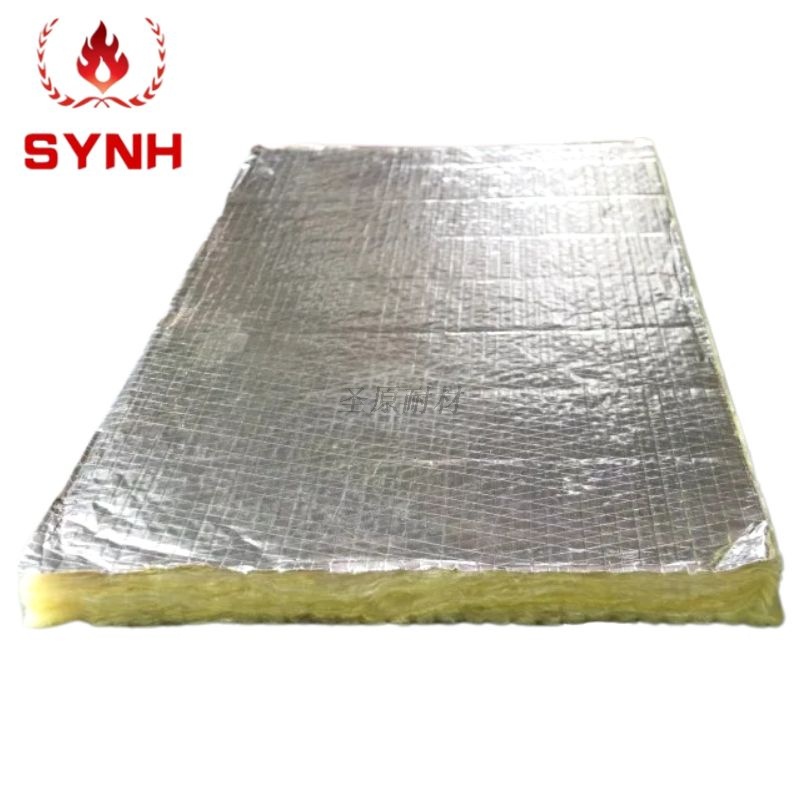 Convenient construction Fireproof insulation material Sound absorption and noise reduction Glass wool board Industrial kiln insulation Glass wool wholesale