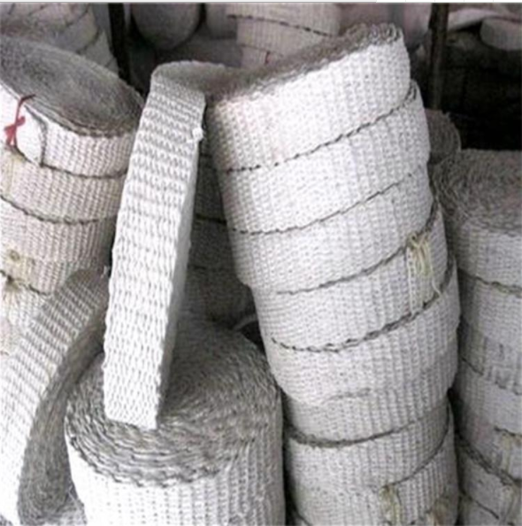 Dust-free asbestos belt