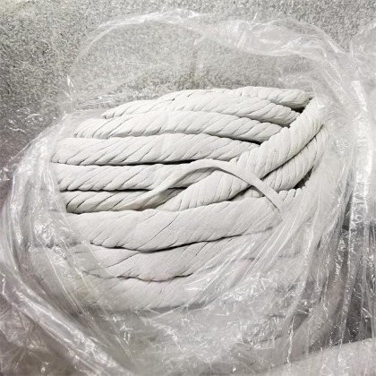 Dust-free asbestos rope