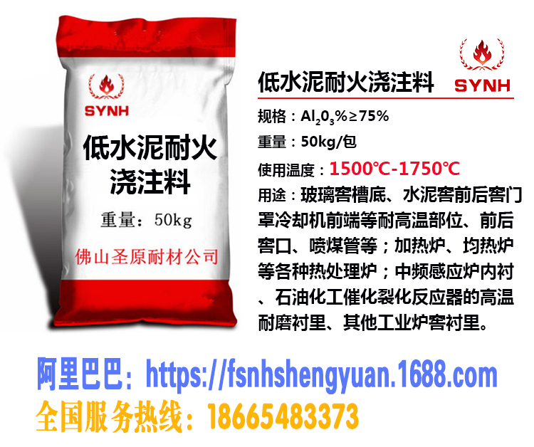 Low cement refractory castable