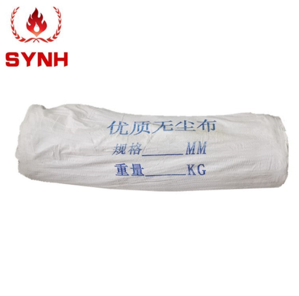 Dust-free asbestos cloth