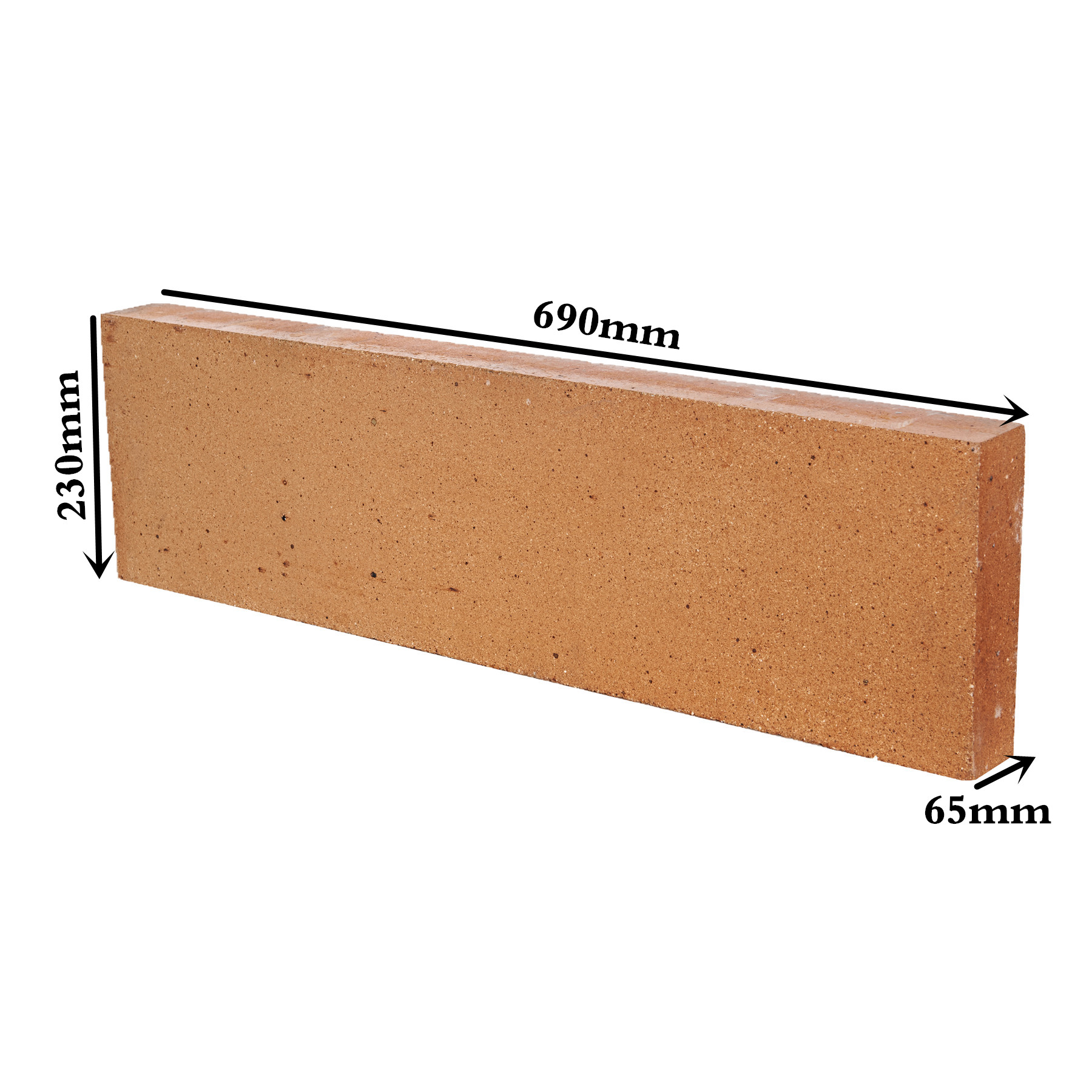 Clay bricks-flat six pieces