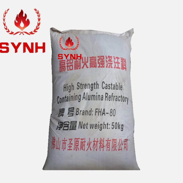 High alumina refractory castable
